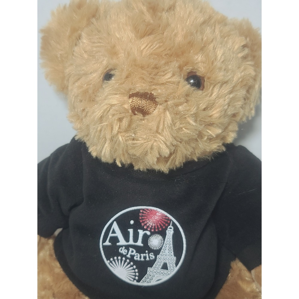 Keel Toys Air de Paris Teddy Bear Plush Eiffel Tower Souvenir Black Shirt 4201/1